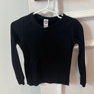 American Apparel Kids Long Sleeve Black Tee